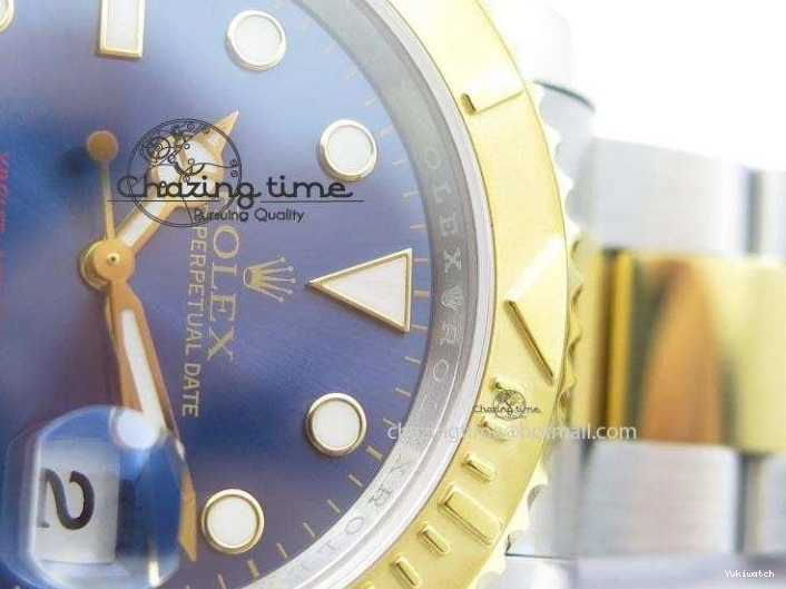 Dial Bracelet Yacht-Master 116622 On SS JF Best Blue A2836 Edition YG 0215